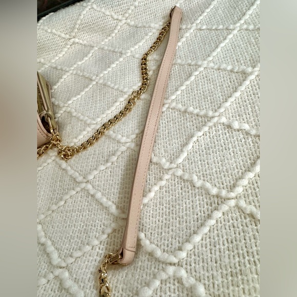 Tory Burch - Light Oak And Spark Gold - Duet Leather Shoulder Bag - Picture 12 of 16